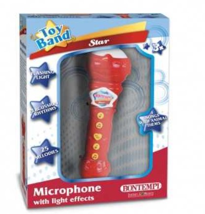 MICROFONO KARAOKE CON EFFETTI LUMINOSI