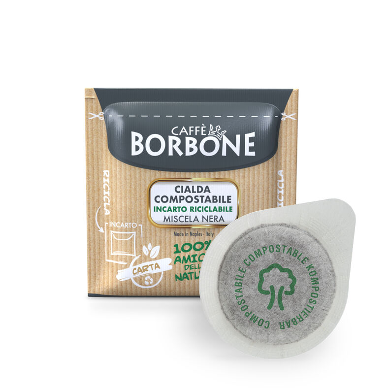 800 Cialde Ese 44 mm nere Borbone filtro carta